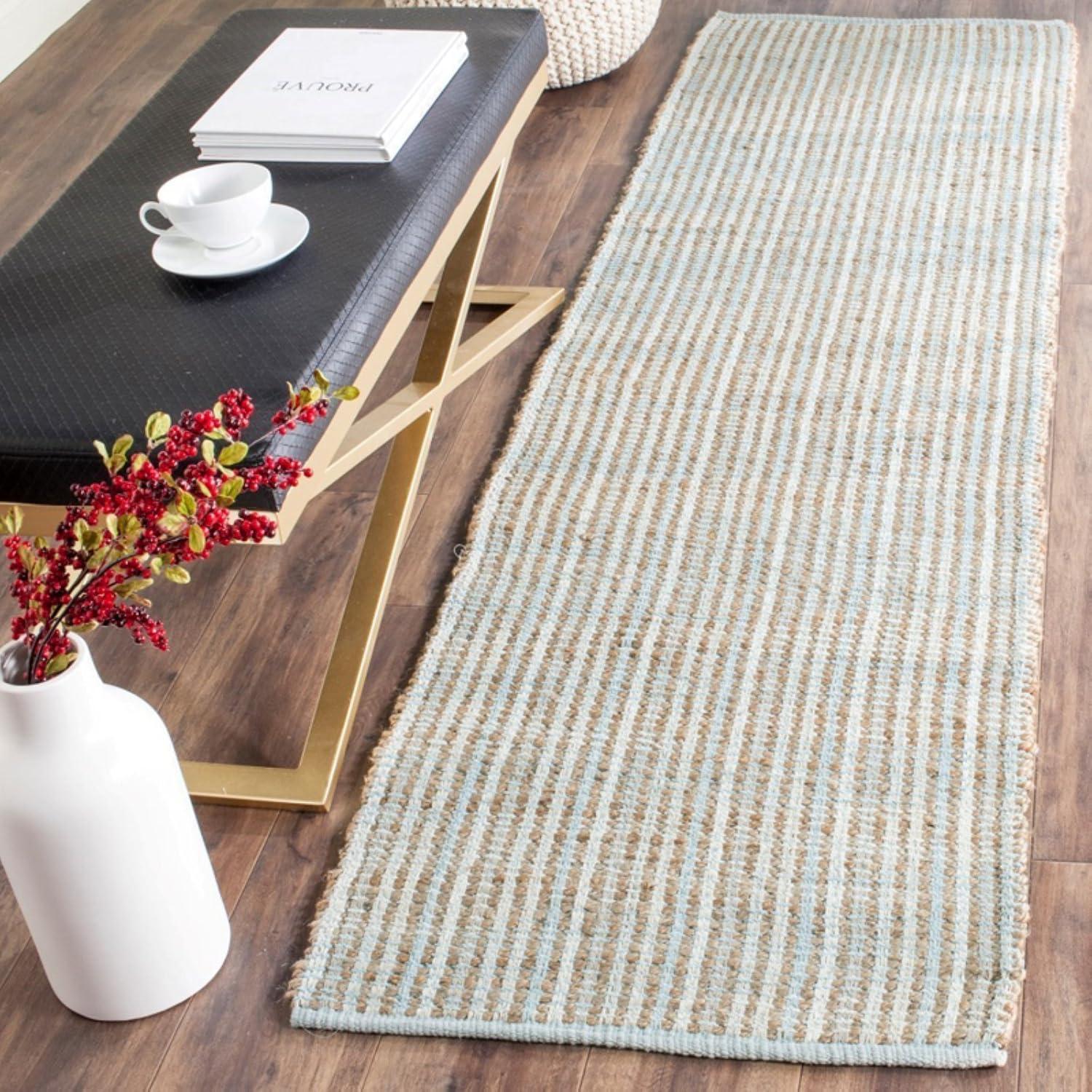 Cape Cod CAP831 Hand Woven Area Rug - Green - 6'x6' - Safavieh.