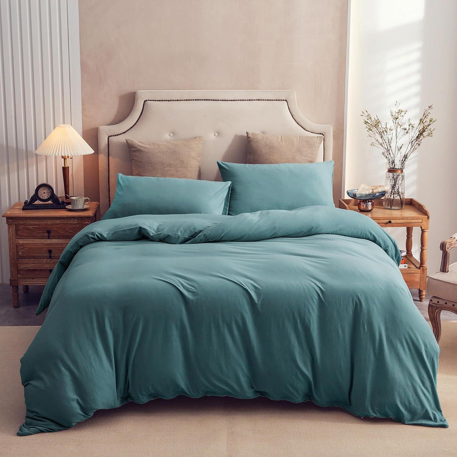 HOME BEDDING Jersey Cotton Duvet Cover Set