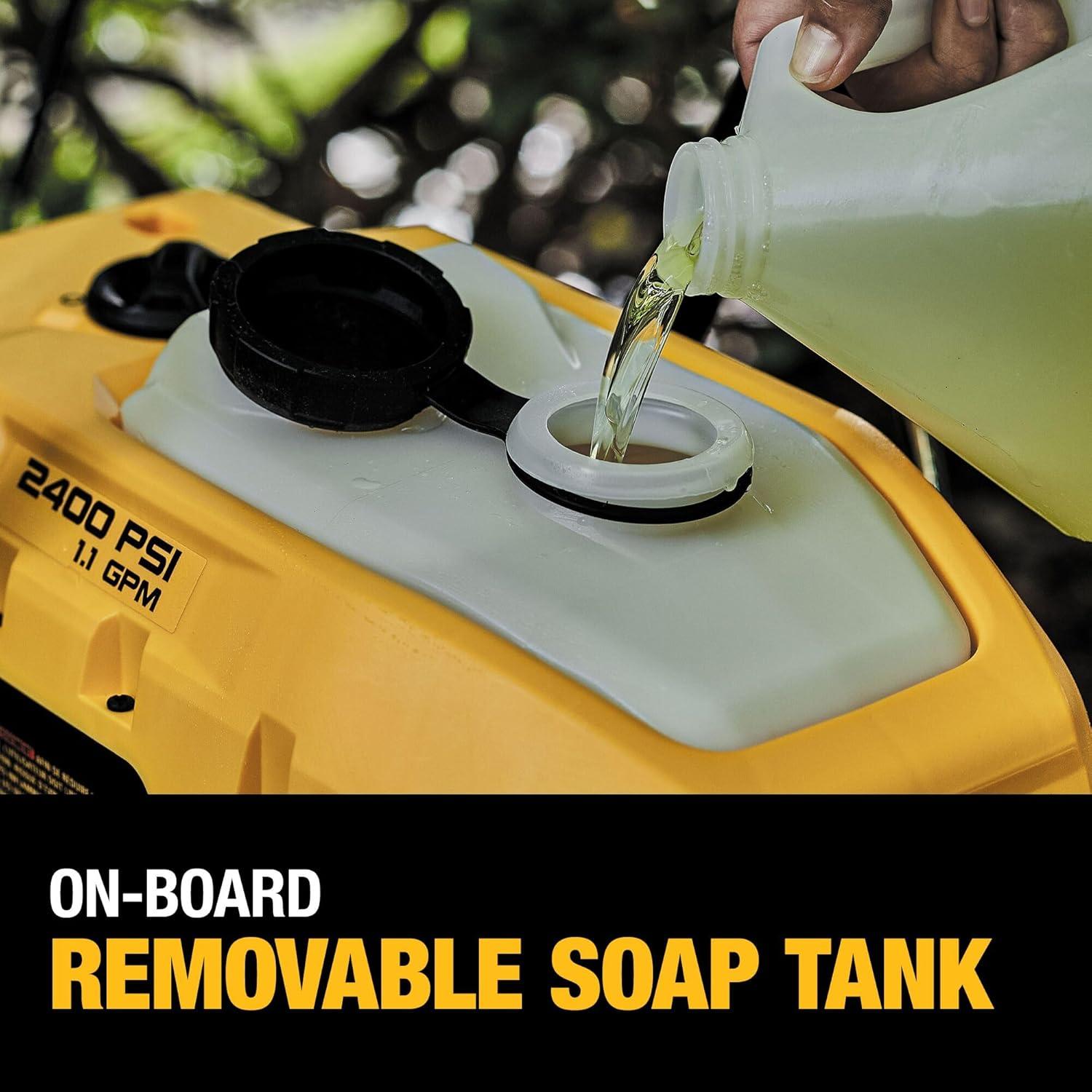 DEWALT AC Pressure Washer 2400 PSI at 120V Electric Cold, Quick Connect Tips