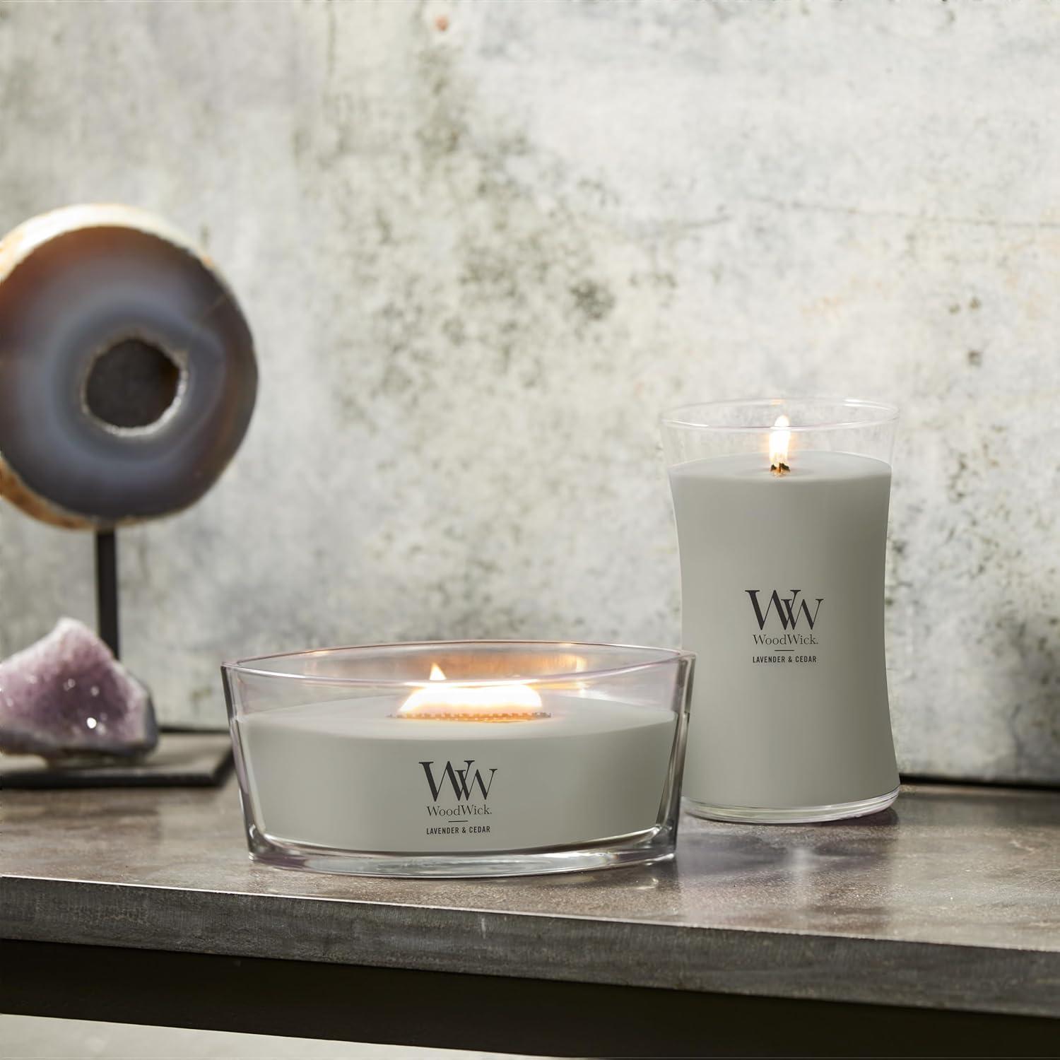 WoodWick Lavender & Cedar - Ellipse Candle