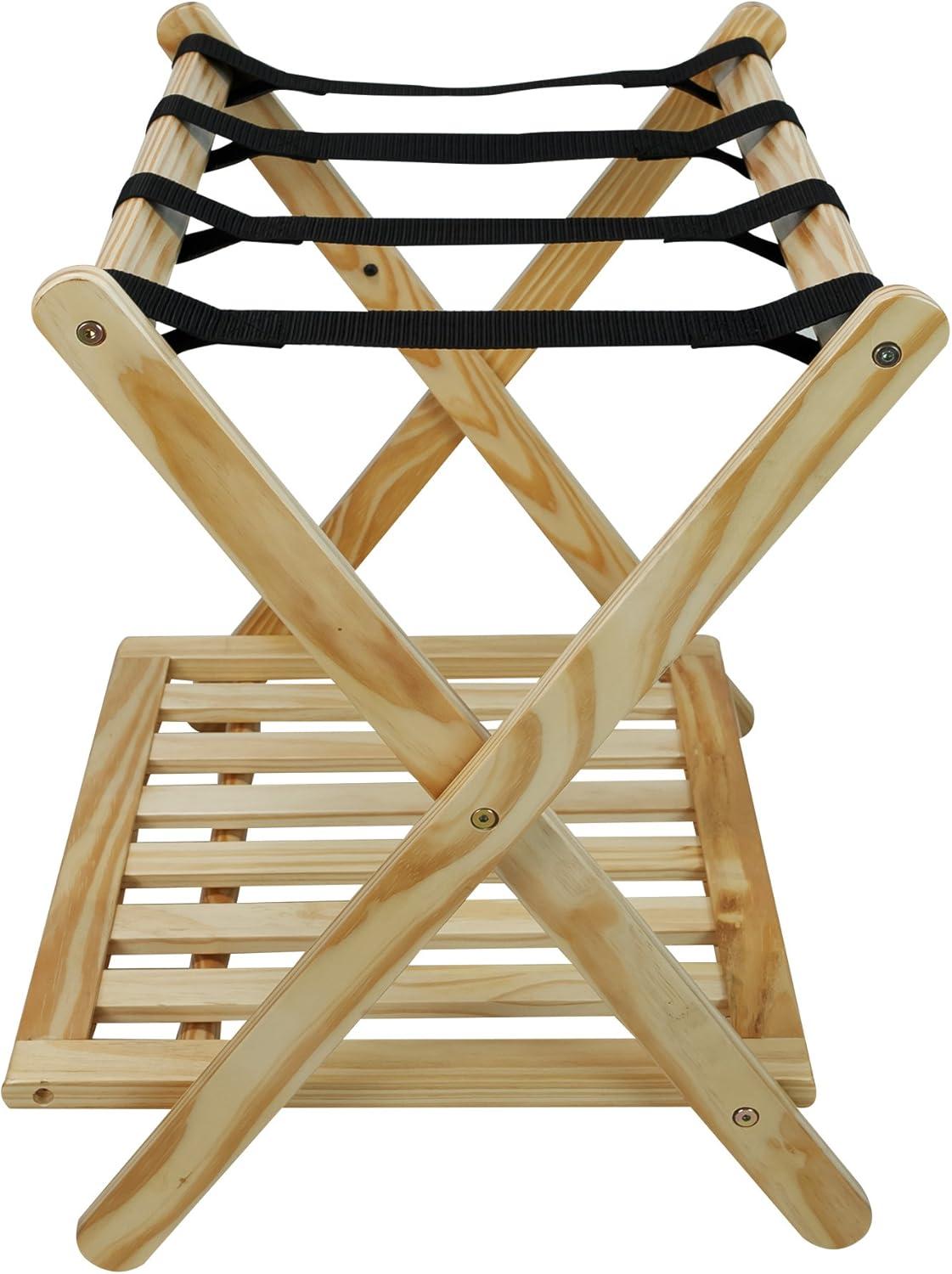 WRIWON Luggage Rack, 26.75" Wide with Shelf