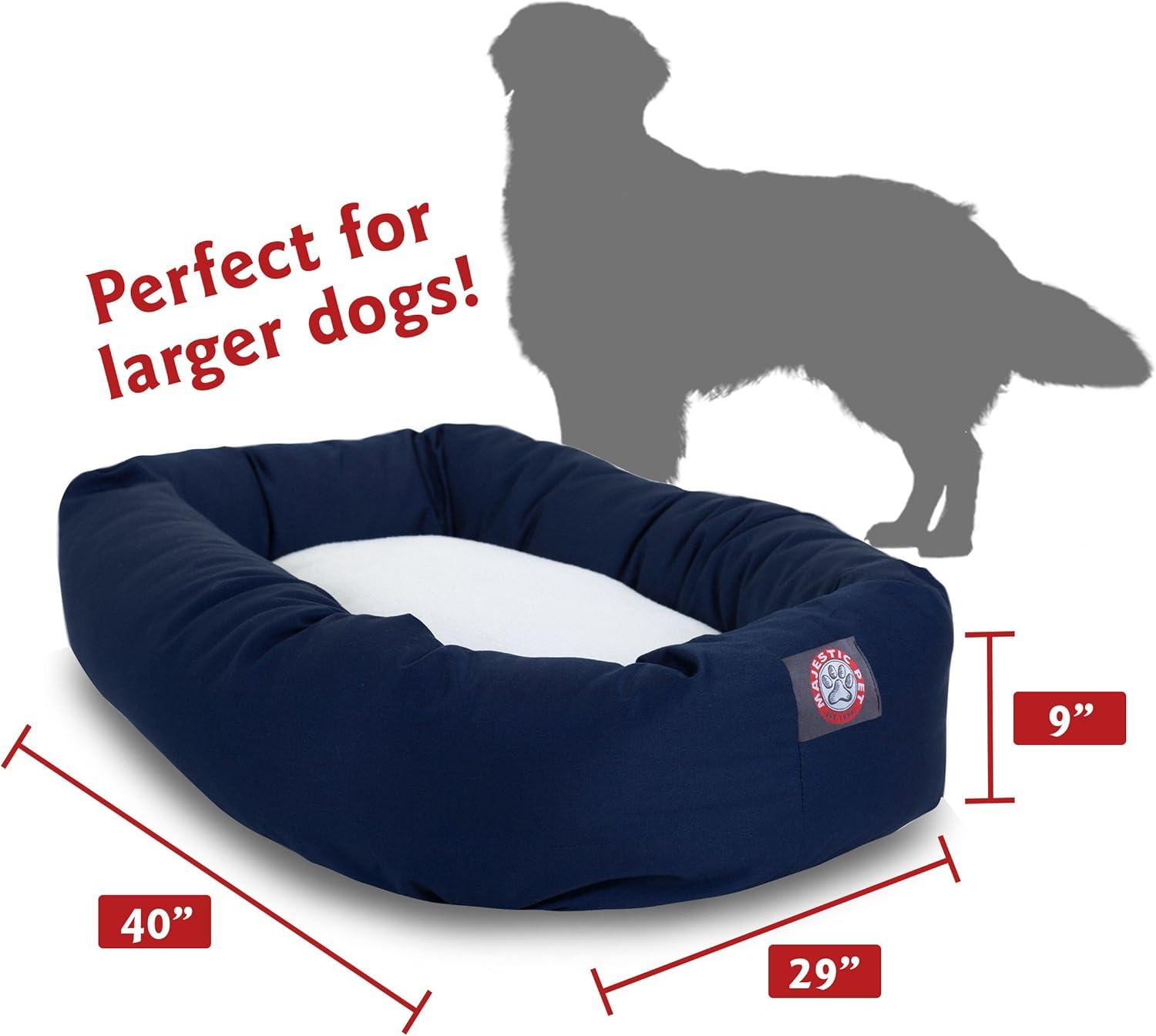 Large Navy Blue Orthopedic Waterproof Outdoor Dog Bed