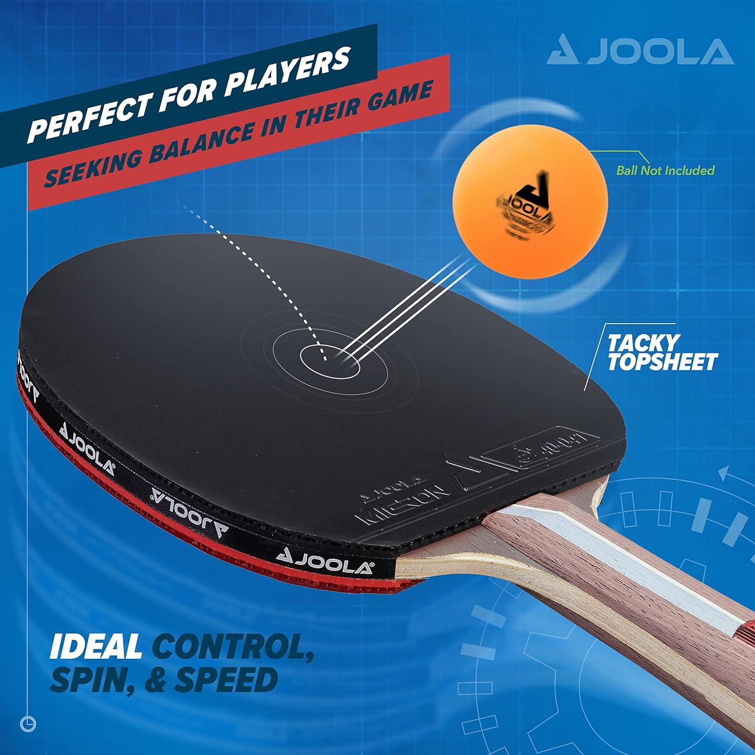 JOOLA Infinity Balance Table Tennis Racket - Advanced Performance Ping Pong Paddle - Ideal for Competition and Training