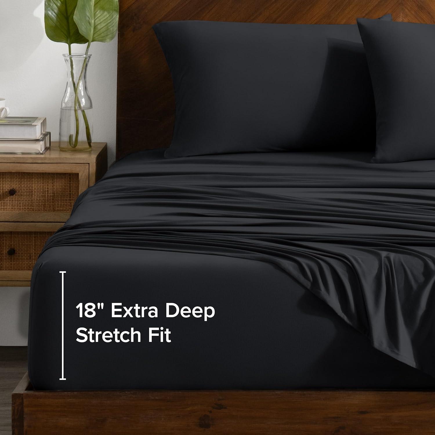 Bare Home Microfiber Stretch Sheet Set