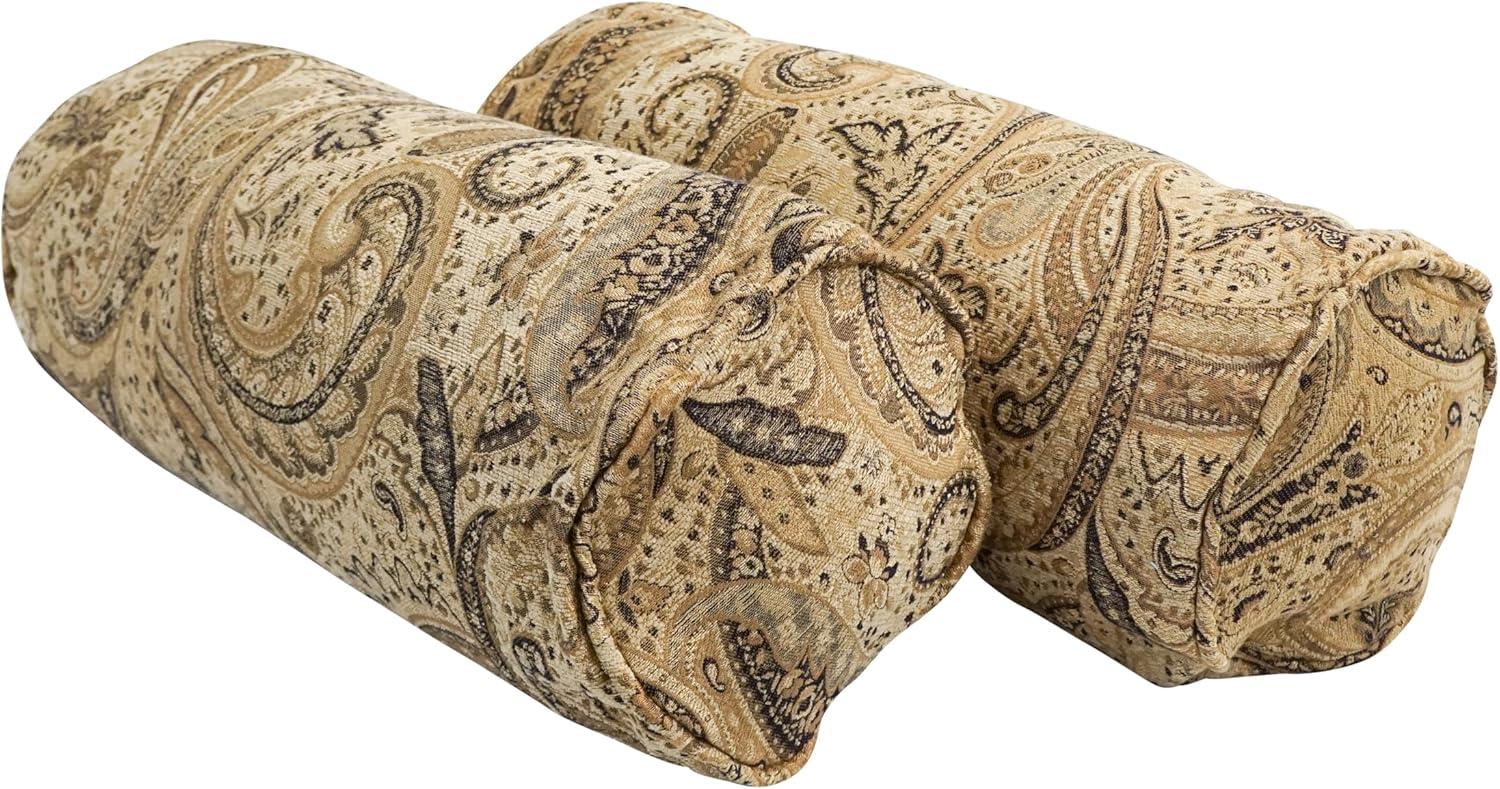 Jacquard Chenille Collection Paisley Chenille Reversible Throw Pillow