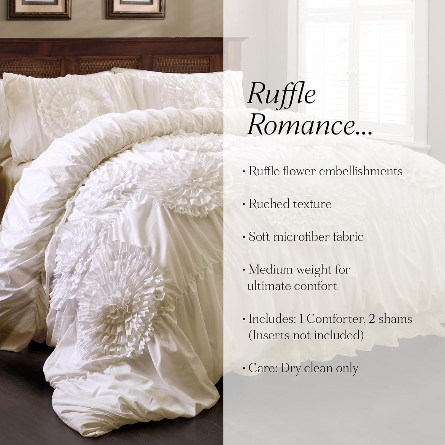 Lush Decor Serena Microfiber Traditional Comforter Set
