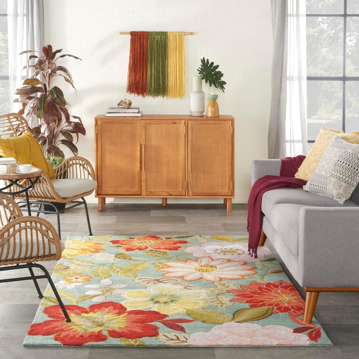 Nourison Fantasy Blooiming Floral Area Rug