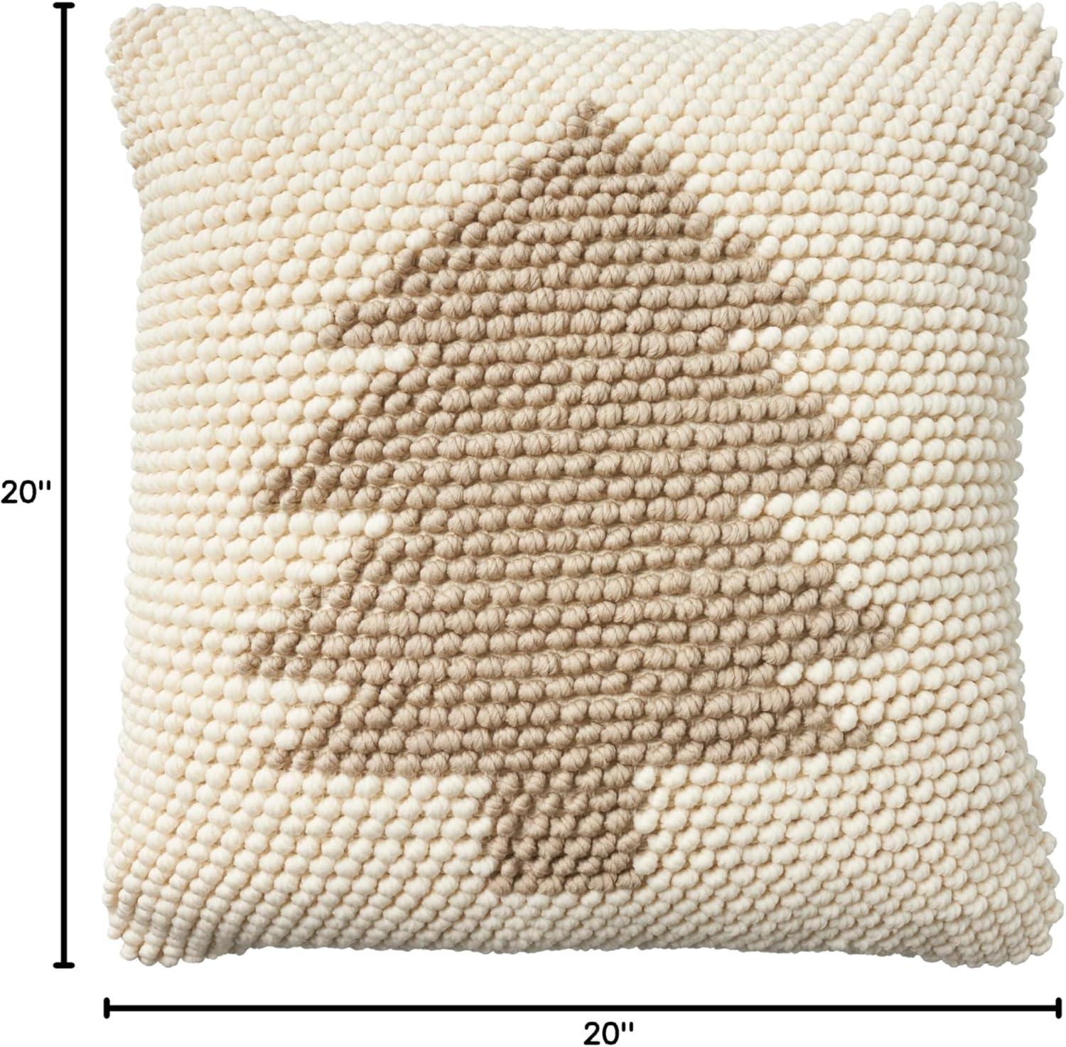 20"x20" Oversize Holiday Xmas Tree Loops Square Throw Pillow - Mina Victory: Polyester & Cotton, Zipper Closure