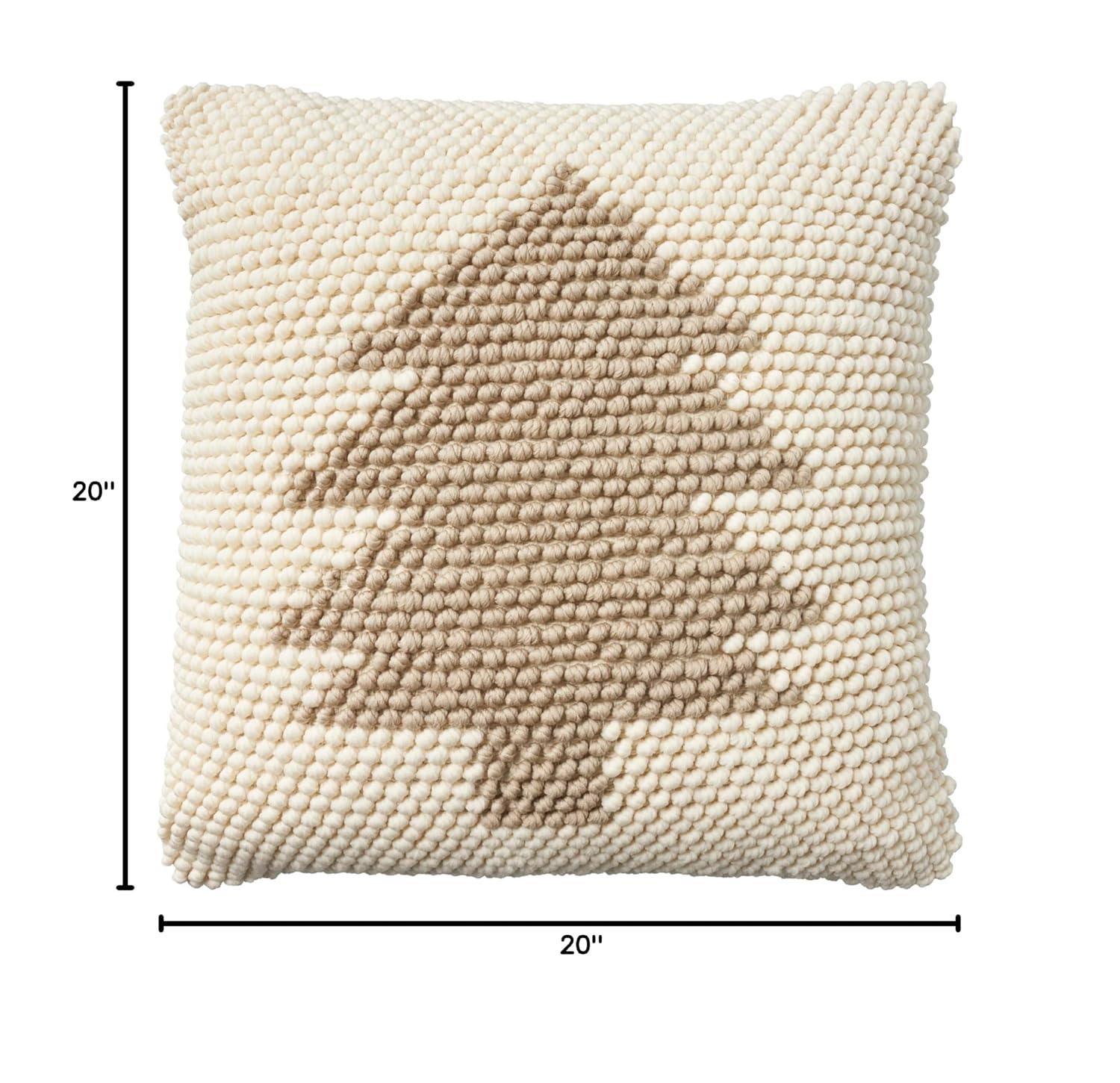 20"x20" Oversize Holiday Xmas Tree Loops Square Throw Pillow - Mina Victory: Polyester & Cotton, Zipper Closure