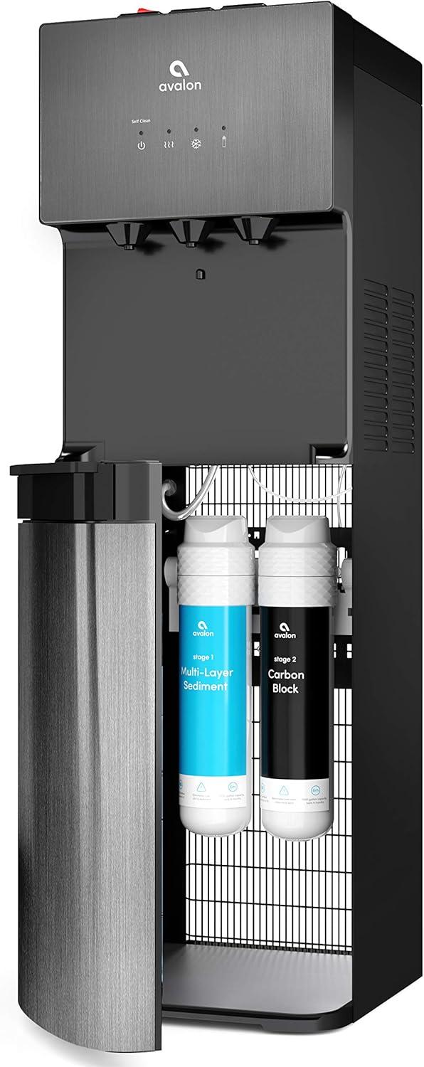 Avalon Self Cleaning Bottleless Water Cooler Dispenser, Black