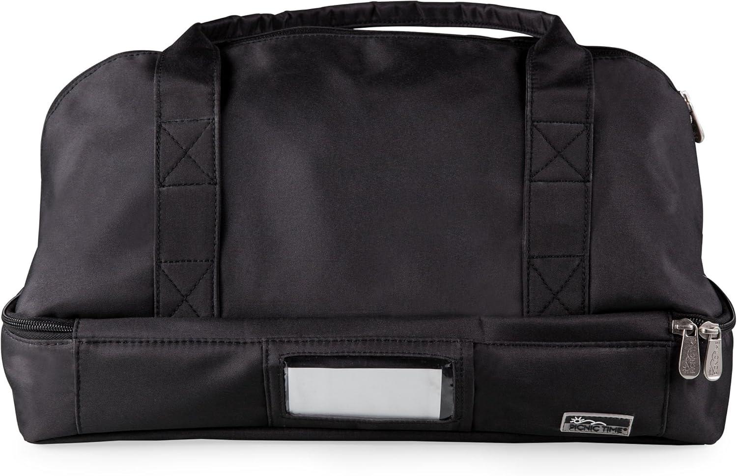 Black Polyester Insulated Rectangle Casserole Carrier Bag