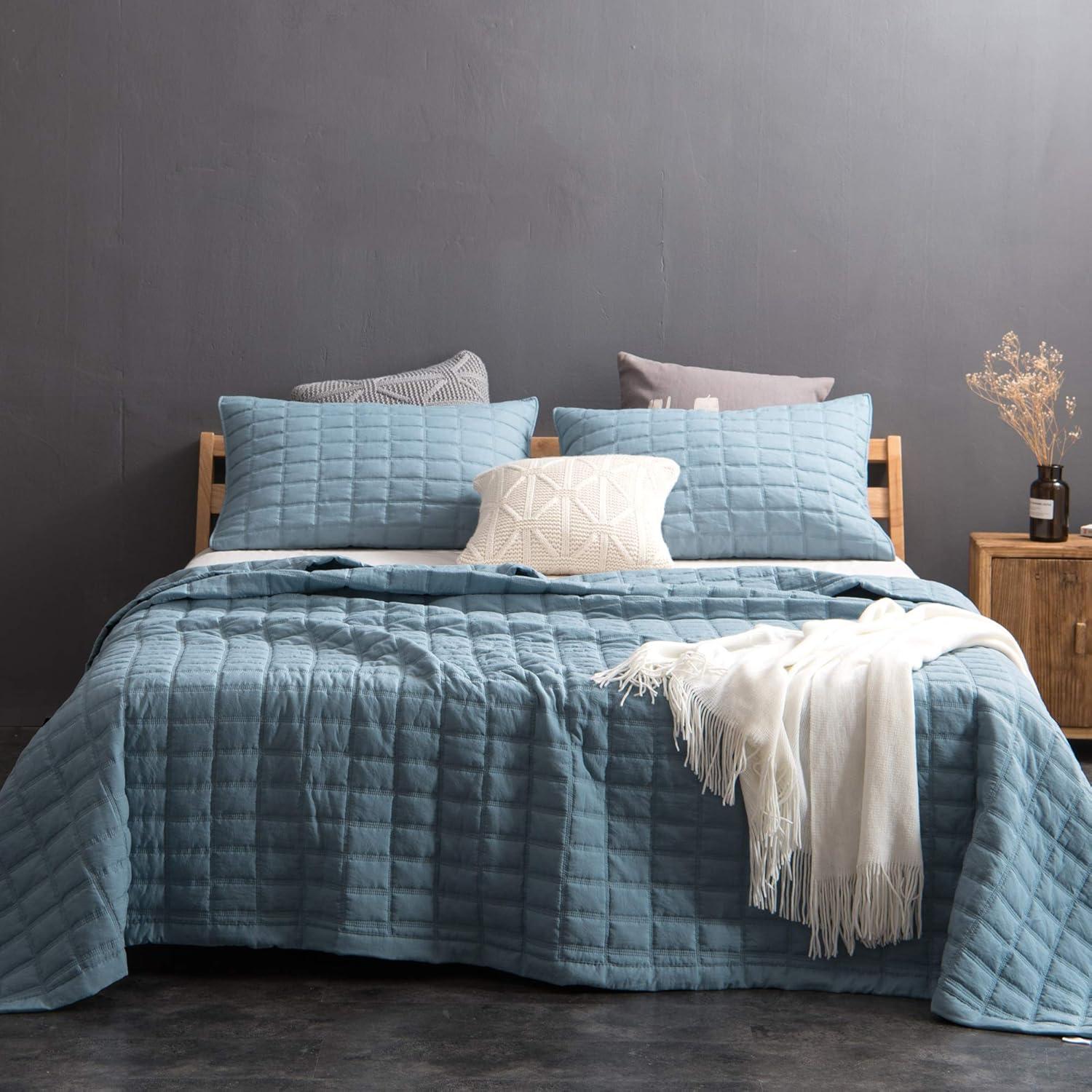 Kasentex Stonewashed Reversible Quilt Set