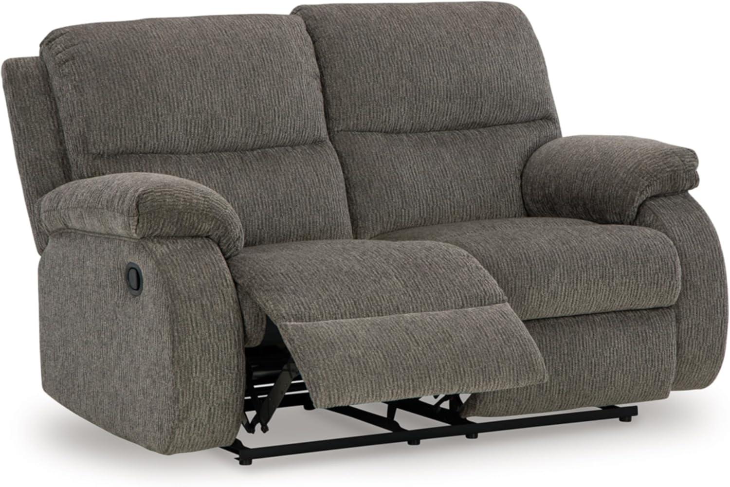 Ashley Furniture Scranto Gray Reclining Loveseat