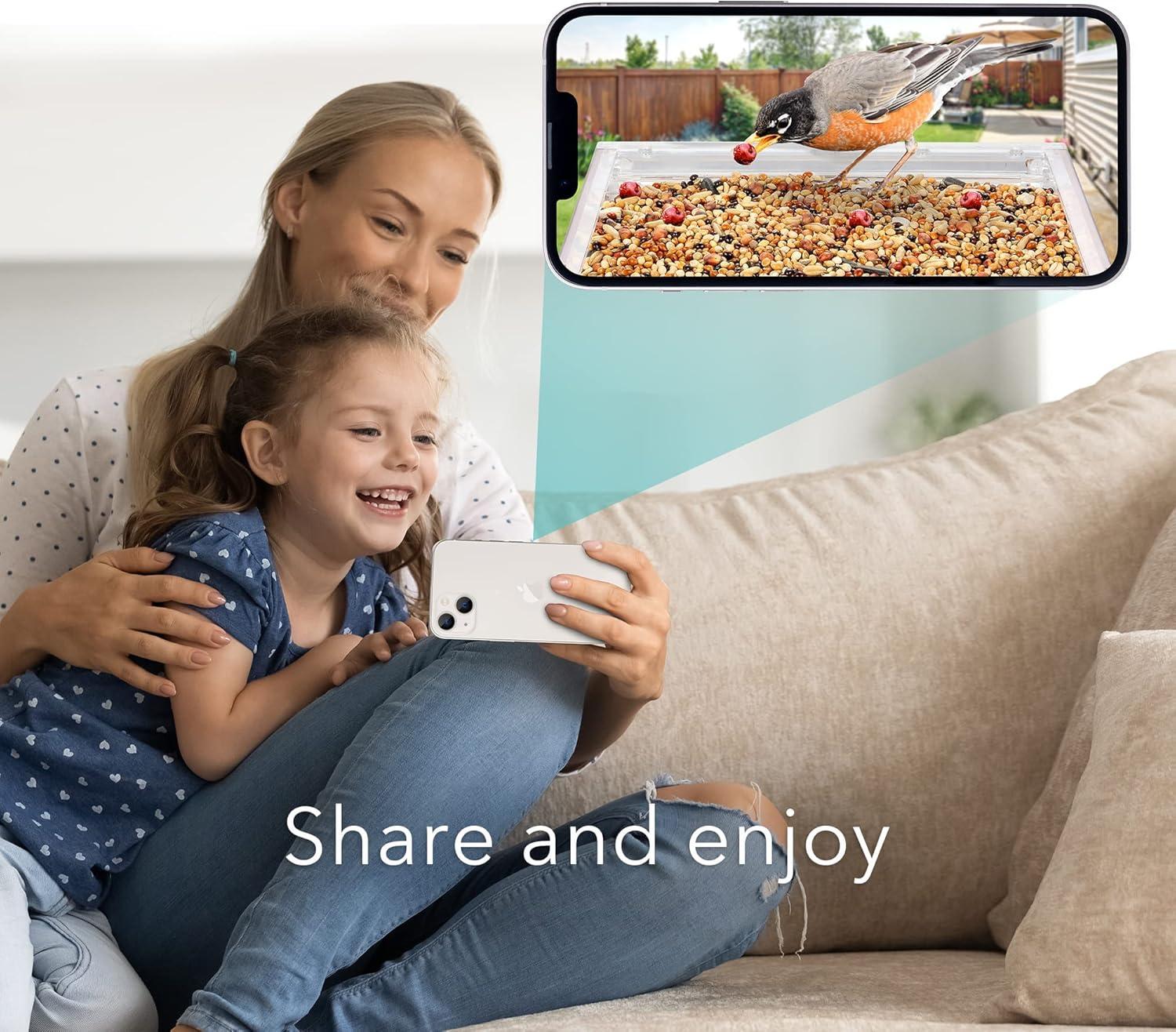 Wasserstein Bird Feeder Camera Case Compatible with Blink, Wyze, and Ring Cam - Bird Feeder for Bird Watching with Your Security Cam - (Camera NOT Included)