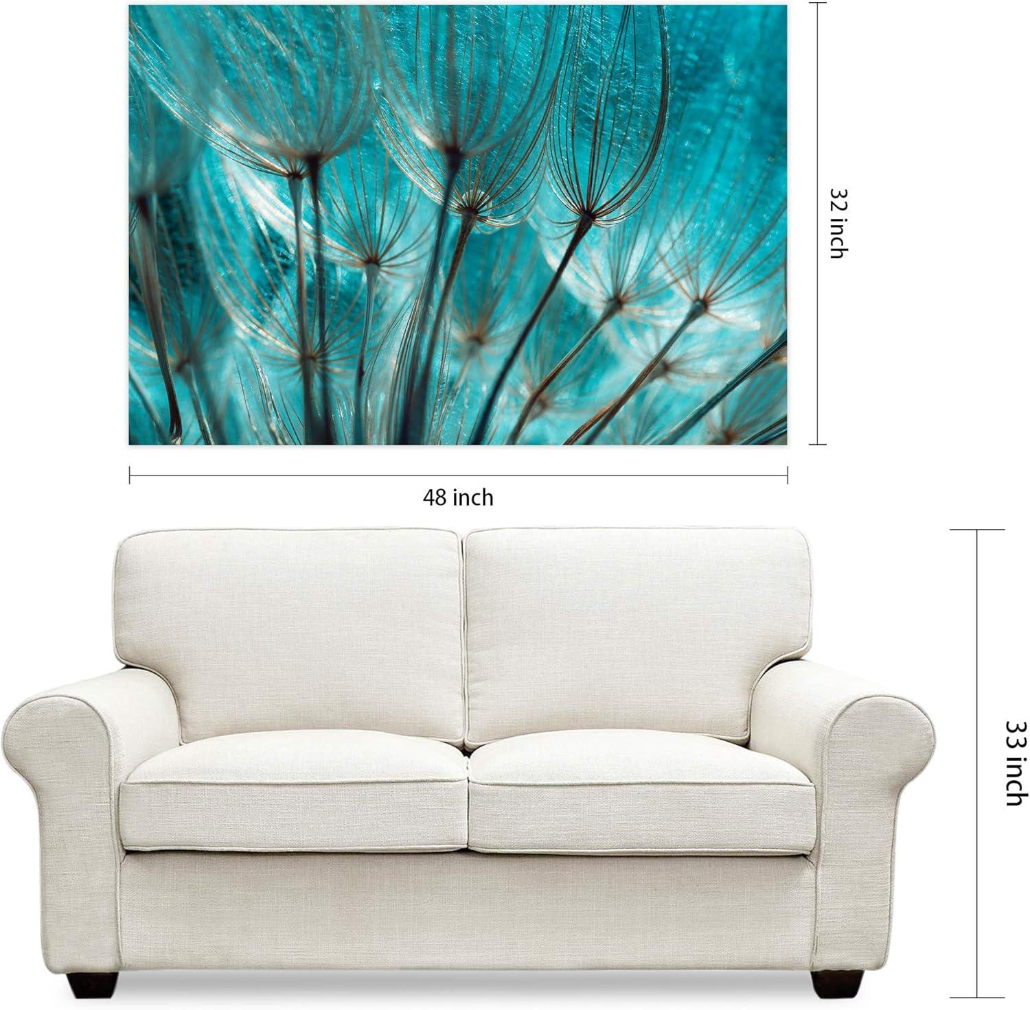 Empire Art Direct TMP-EAD1756-3248 32 x 48 in. Dandelion Frameless Tempered Glass Panel Contemporary Wall Art