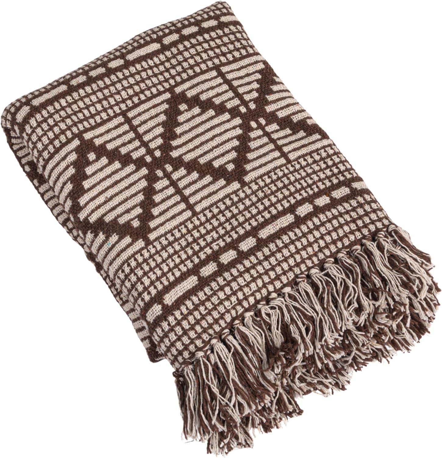 Bloomingville Hand Woven Throw Blanket