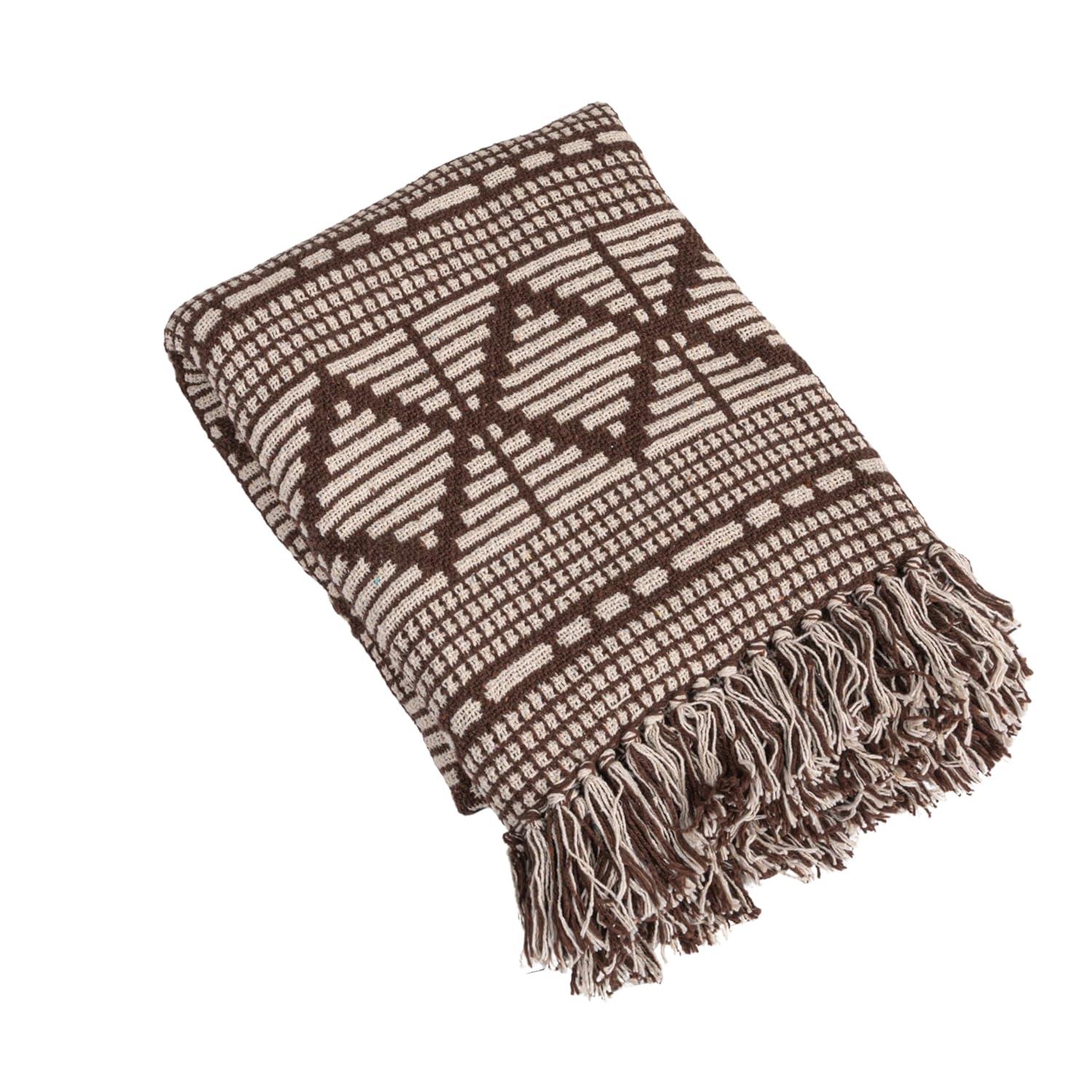 Bloomingville Hand Woven Throw Blanket