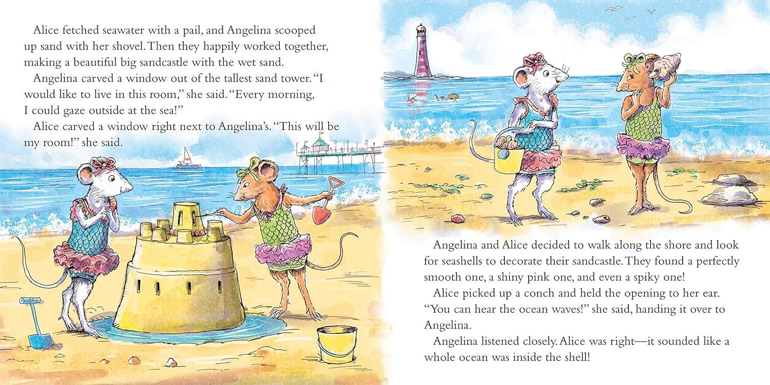 Angelina Ballerina by the Sea - by  Katharine Holabird (Paperback)