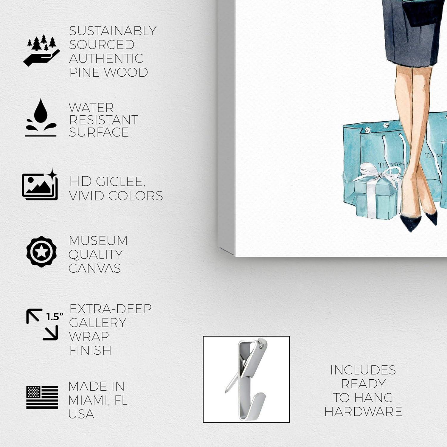 Diamond Breakfast Shopping - Graphic Art on Canvas