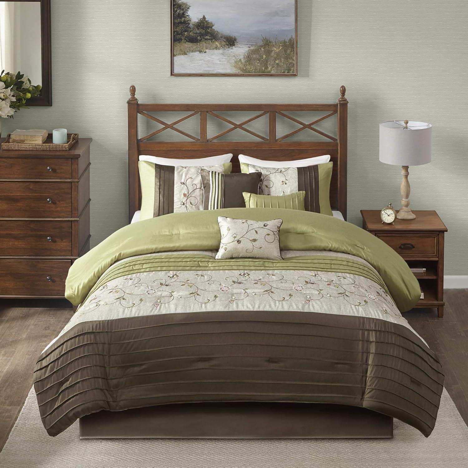 Madison Park Serene Embroidered 7 Piece Comforter Set