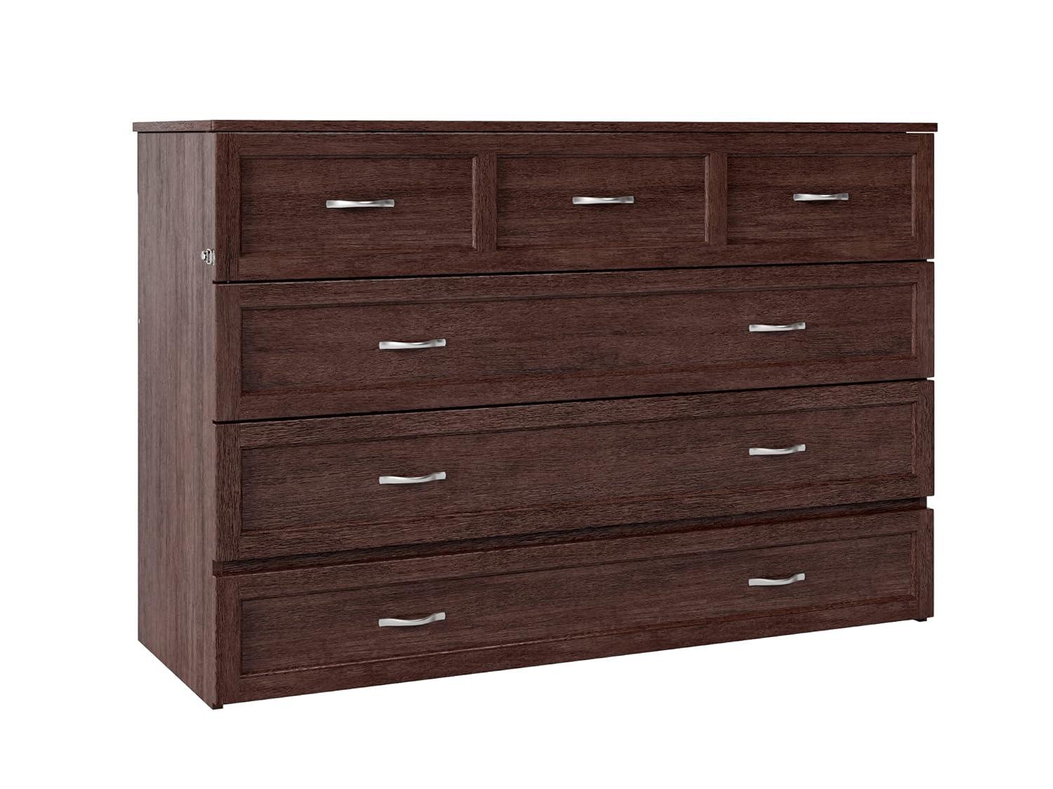 Queen Deerfield Murphy Bed Chest with Charging Station - AFI Atlantic Furniture