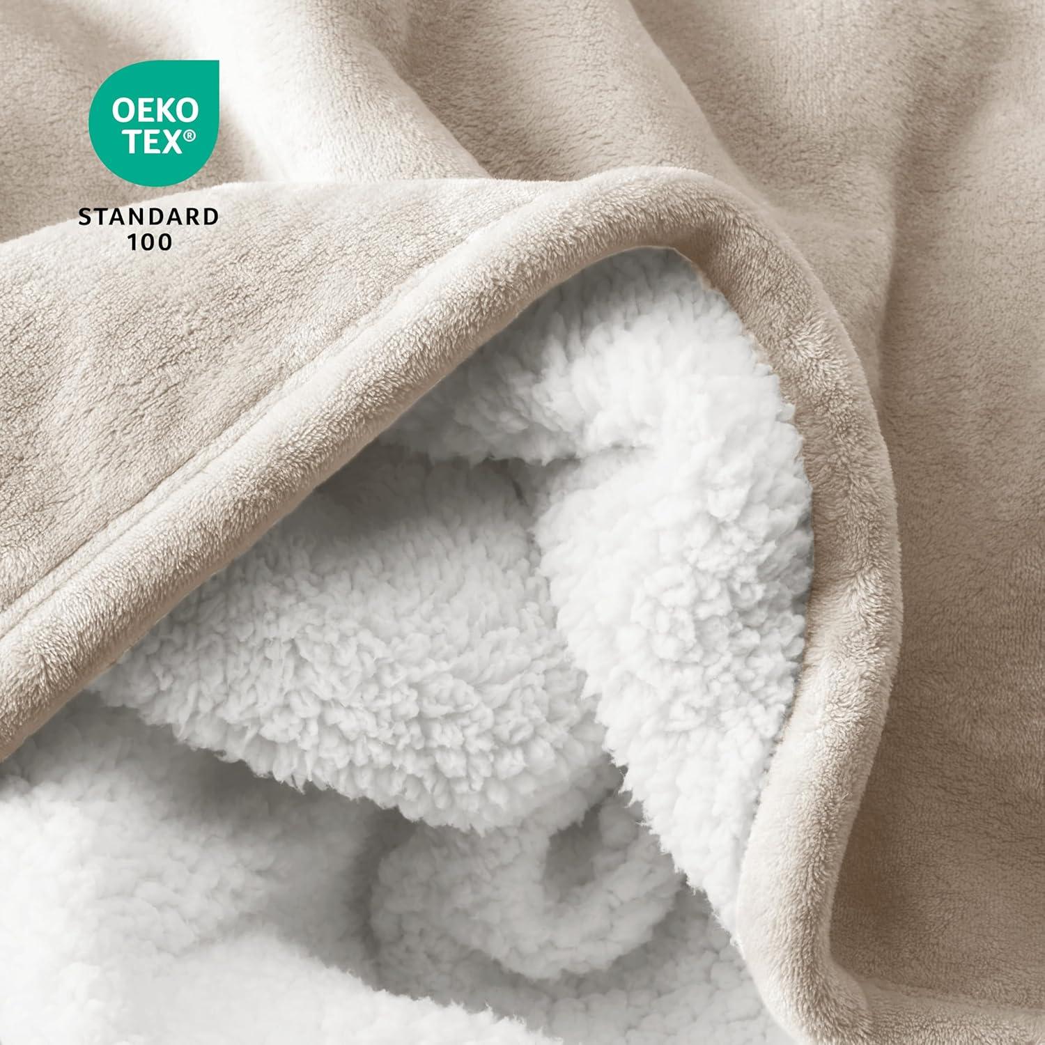Bare Home Sherpa Fleece Blanket