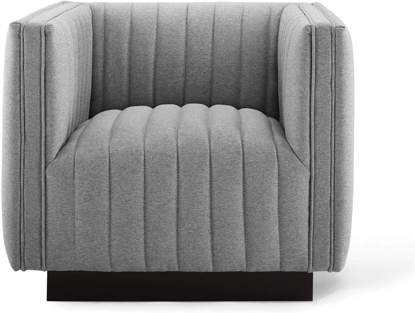 Modway Conjure Channel Tufted Performance Velvet Accent Armchair