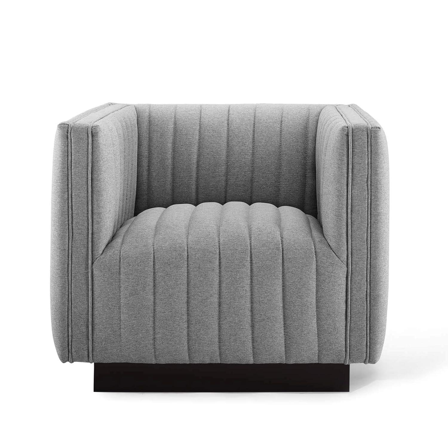 Modway Conjure Channel Tufted Performance Velvet Accent Armchair