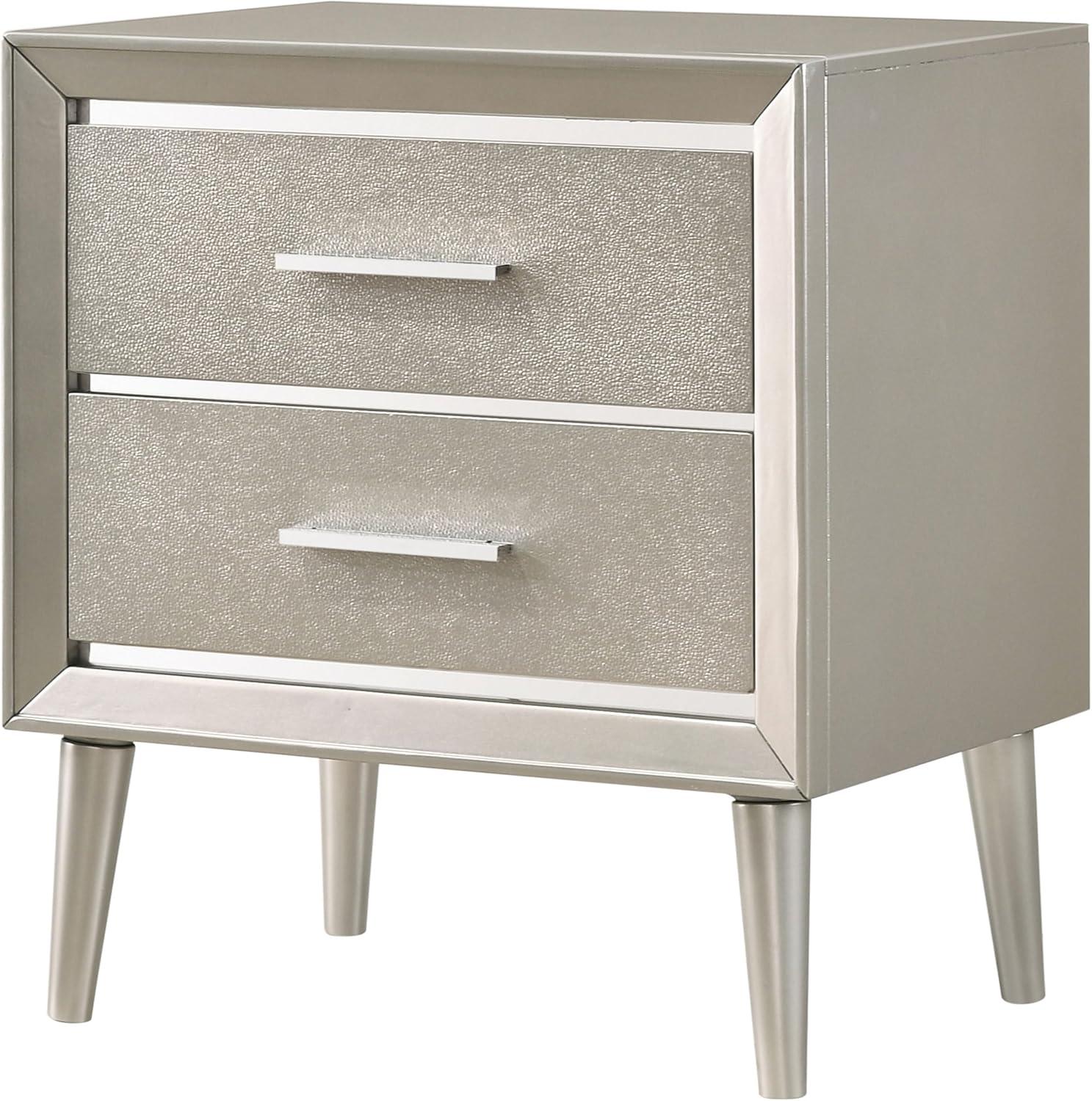 Coaster Company Metallic Sterling 2-Drawer, 23.4 inch