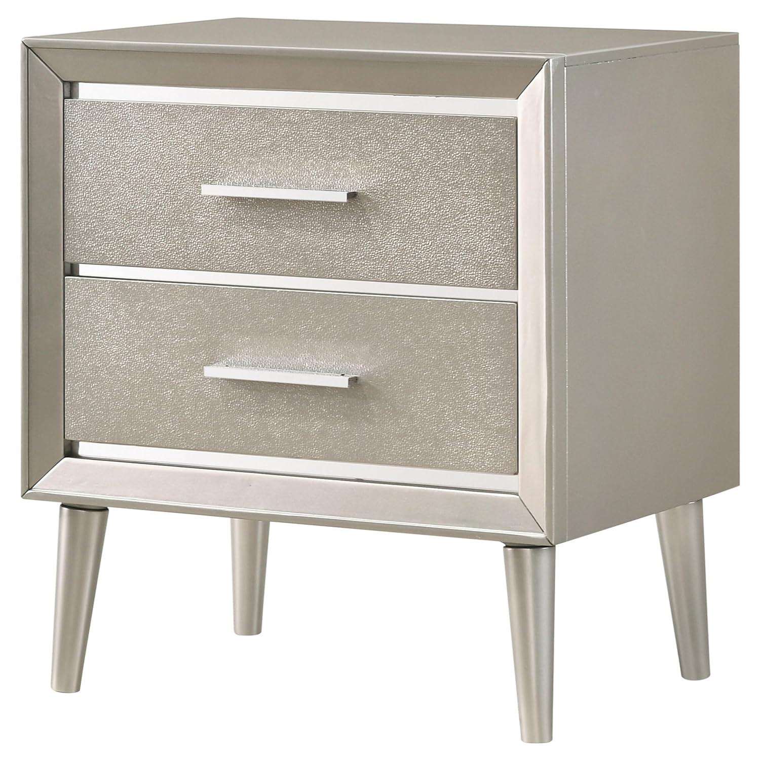 Coaster Company Metallic Sterling 2-Drawer, 23.4 inch