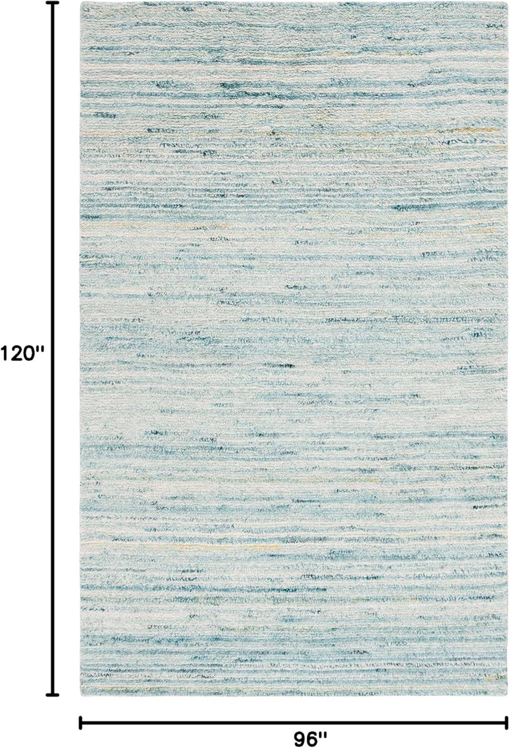 Casablanca CSB792 Hand Woven Indoor Area Rug - Turquoise/Ivory - 8'x10' - Safavieh