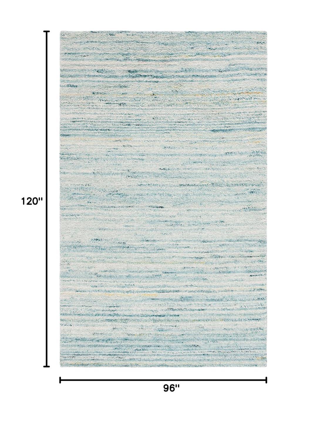 Casablanca CSB792 Hand Woven Indoor Area Rug - Turquoise/Ivory - 8'x10' - Safavieh
