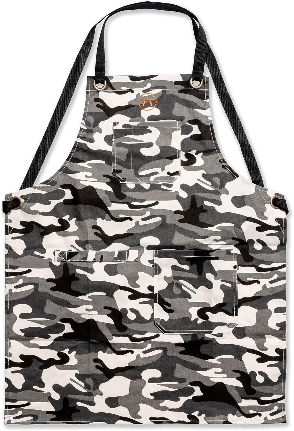 Outset Outset Camo Grill Apron, Cotton Apron For Men and Women