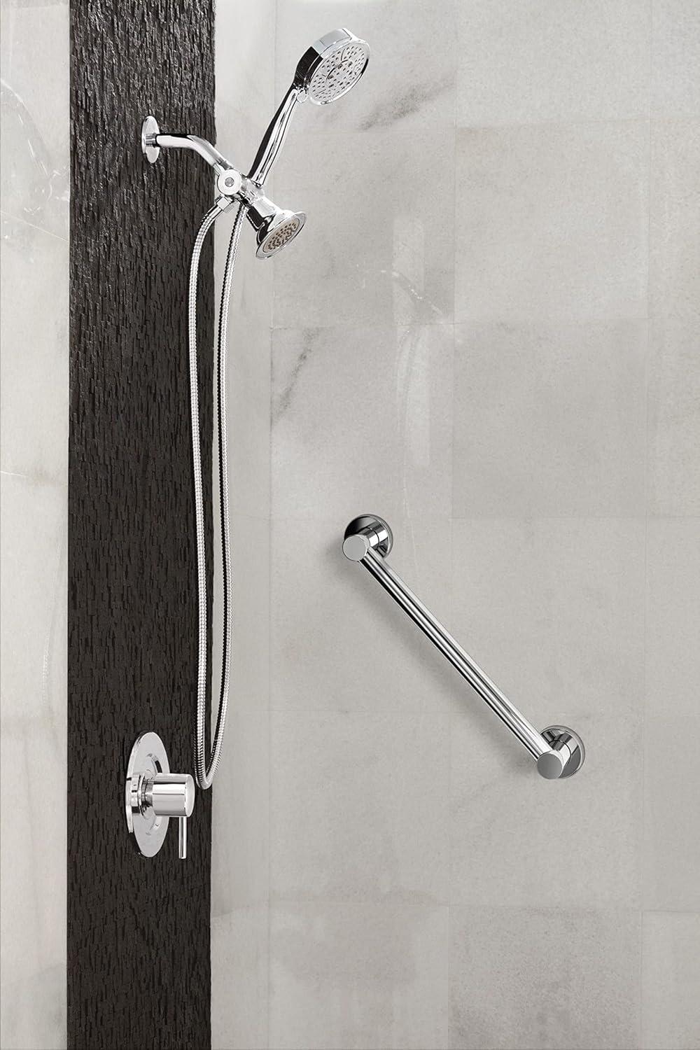 Modern Gold Polished Wall-Mounted Shower Lever Handle Trim