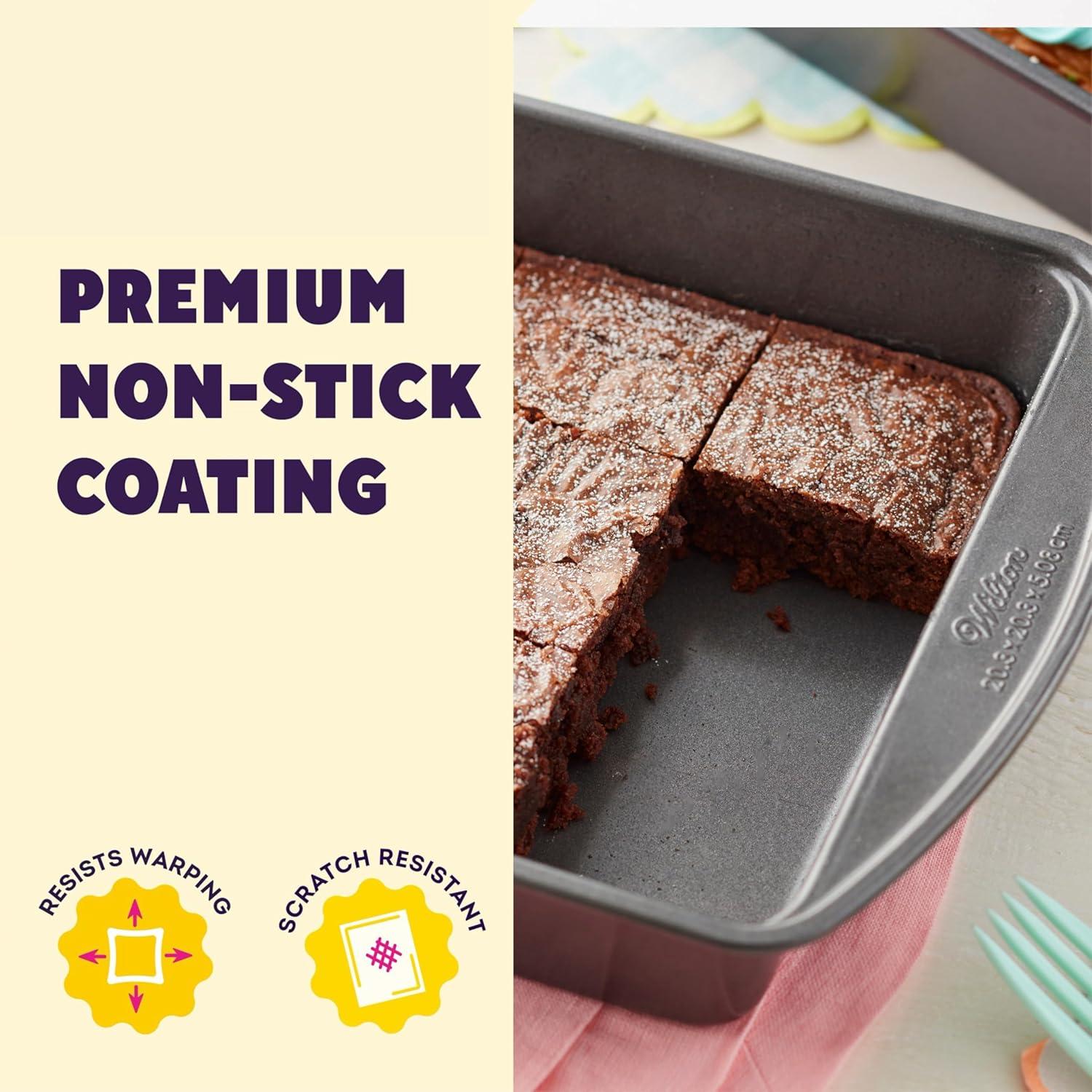 Wilton Wilton 191002912 Premium Square Cake Pan, Grey