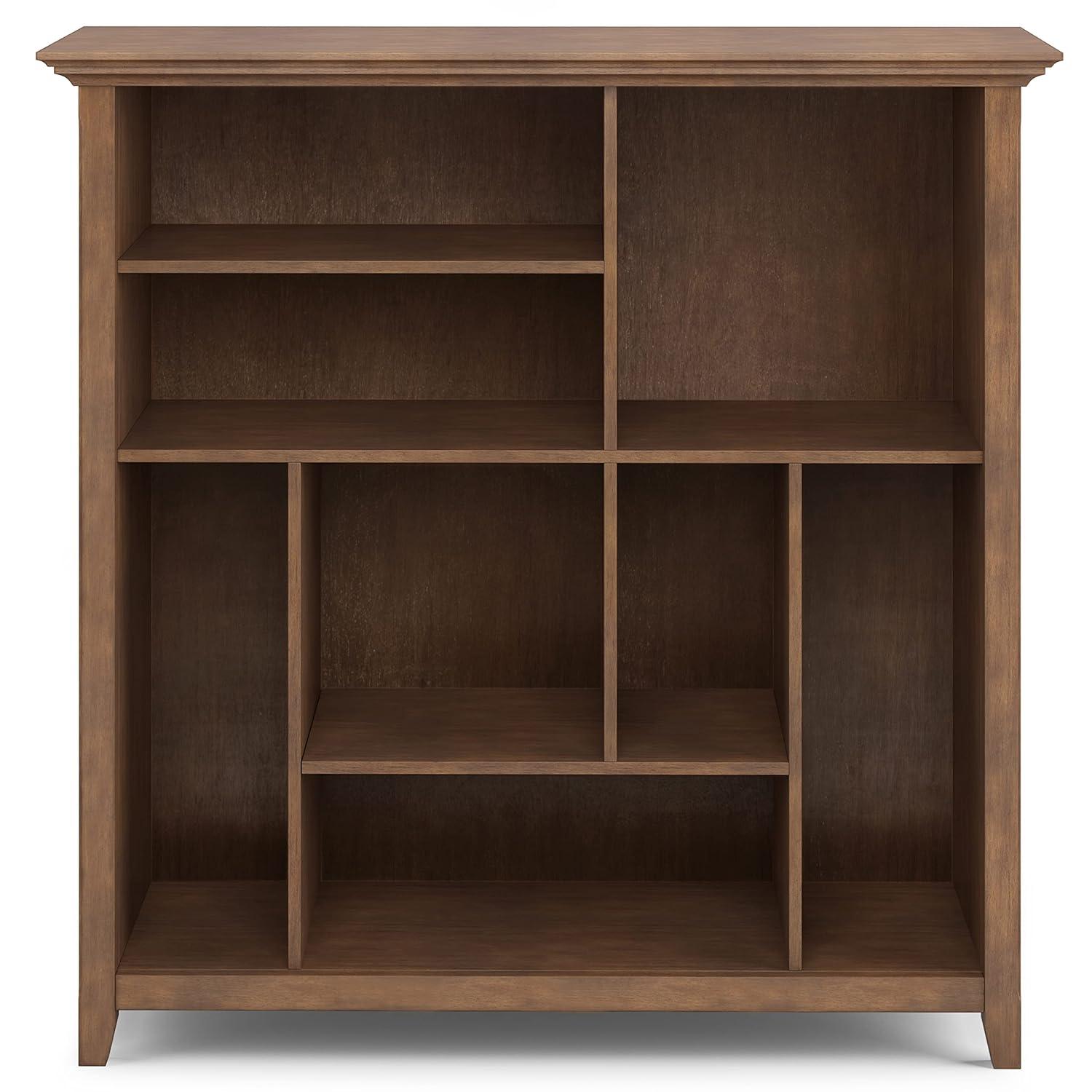 Simpli Home Multi Cube Bookcase And Storage Unit In Rustic Natural Aged Brown