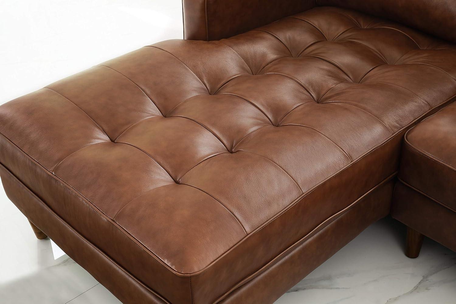 Hobbes Mid-Century Sectional Camel - Abbyson Living
