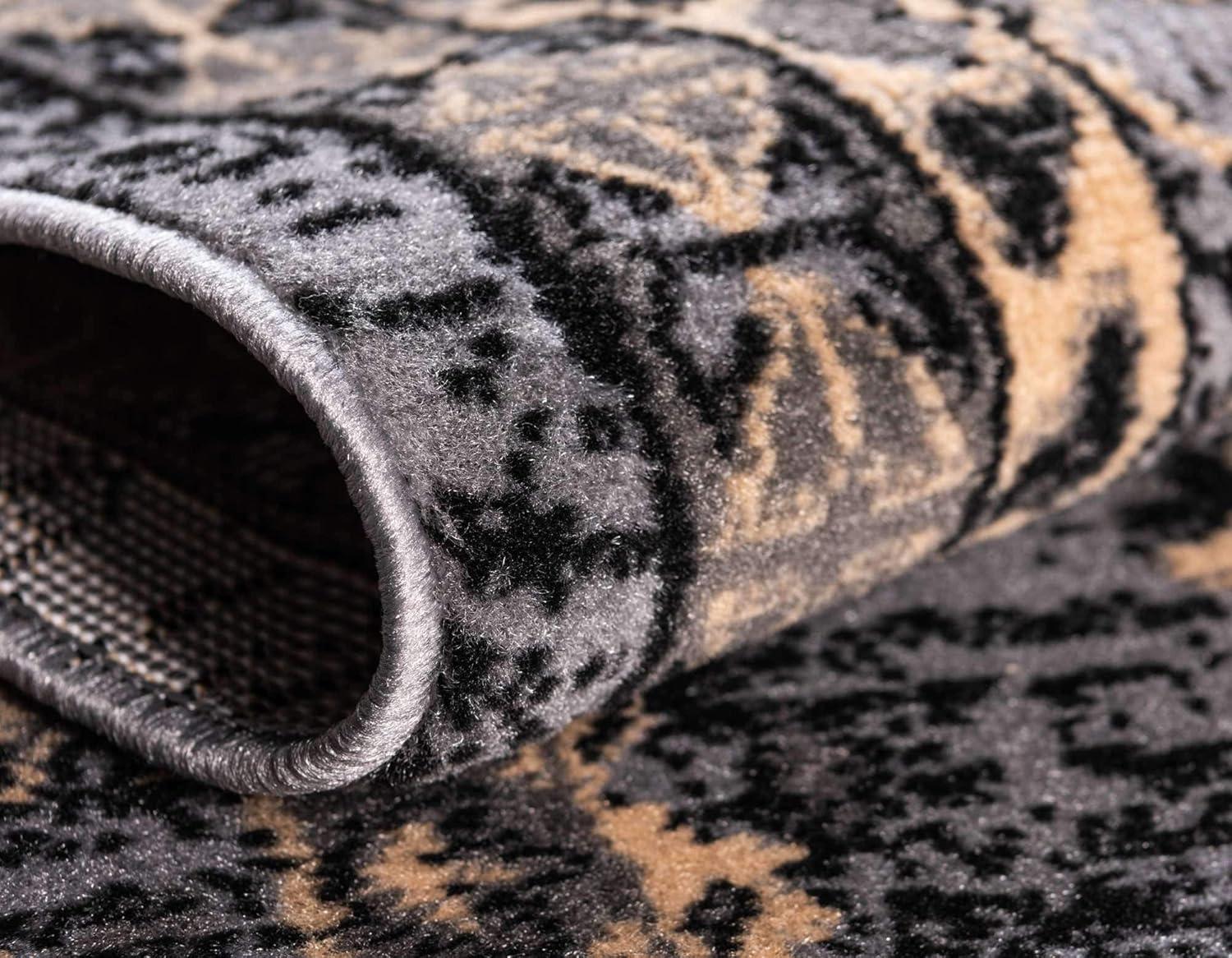 Unique Loom 9' 0 x 12' 0 Gray Taftan Oasis Area Rug