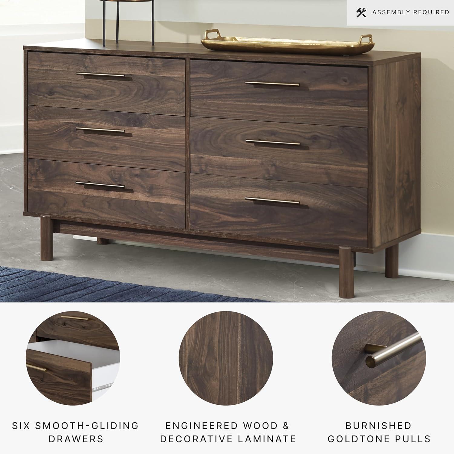Millwood Pines Dudzik 59'' W 6 - Drawer Dresser