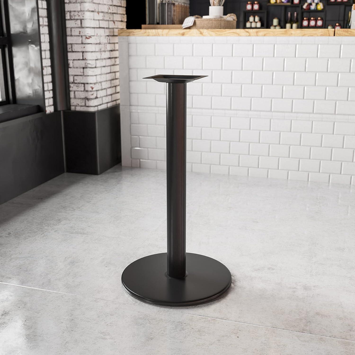 Beverly 18" Round Restaurant Table Base with 3" Dia. Bar Height Column