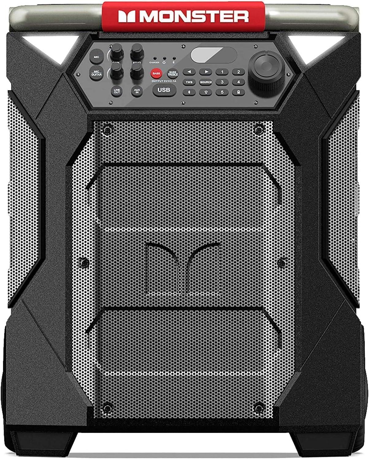 MONSTER MNRR270 ROCKIN' ROLLER 270 PORTABLE INDOOR/OUTDOOR WIRELESS SPEAKER - BLACK