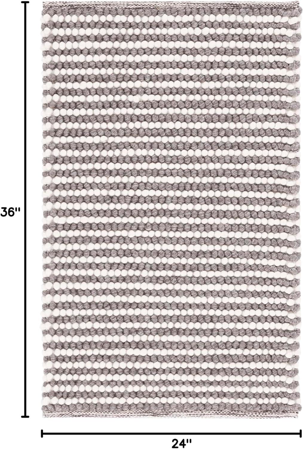 Natura NAT220 Hand Woven Accent Rug - Ivory/Dark Brown - 2'x3' - Safavieh.