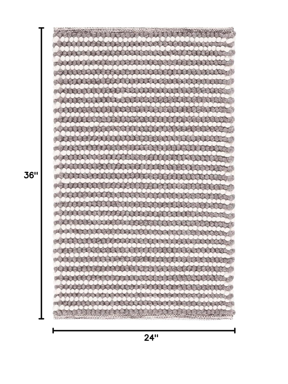 Natura NAT220 Hand Woven Accent Rug - Ivory/Dark Brown - 2'x3' - Safavieh.