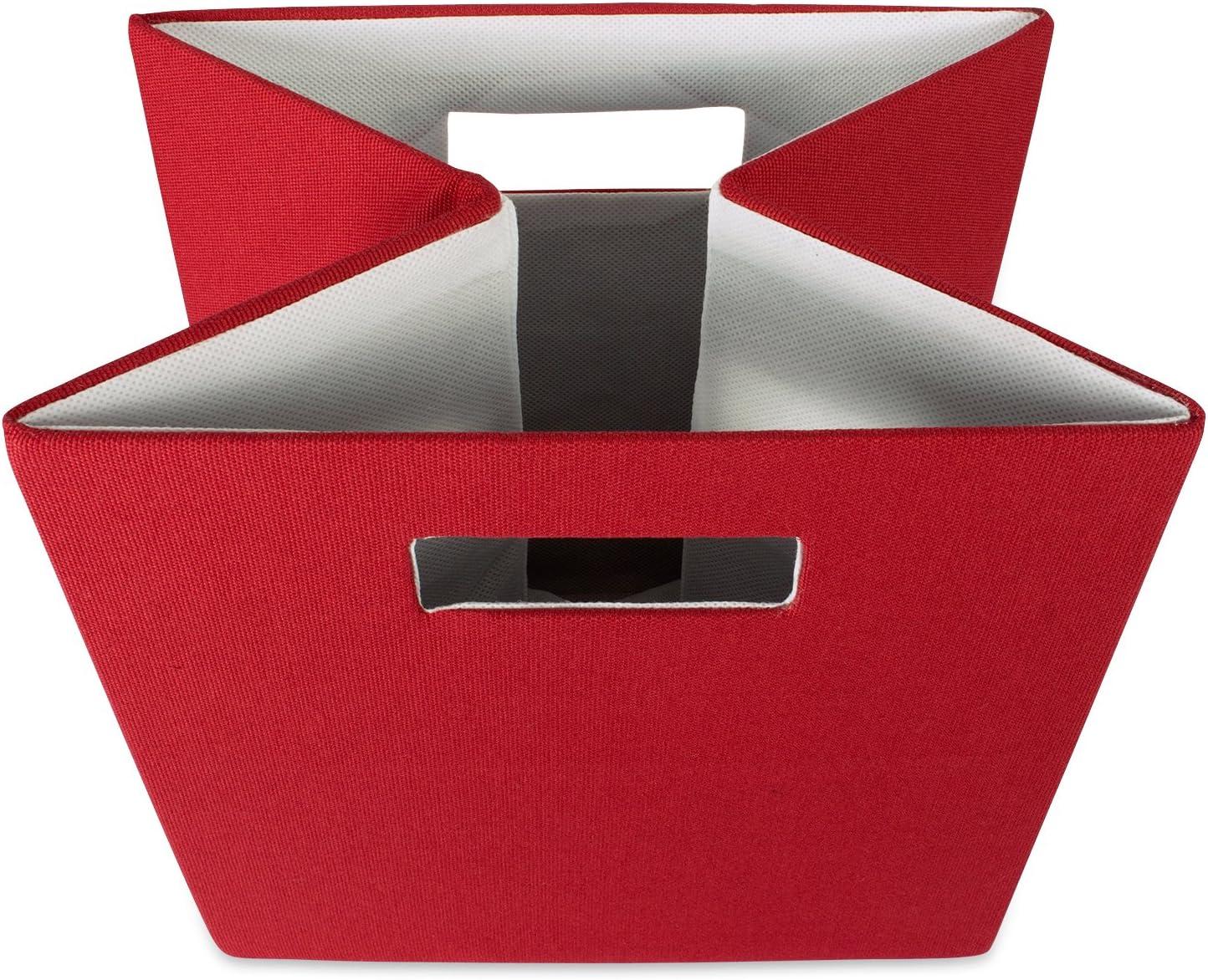 Rust Red Collapsible Polyester Storage Cube, 11x11x11