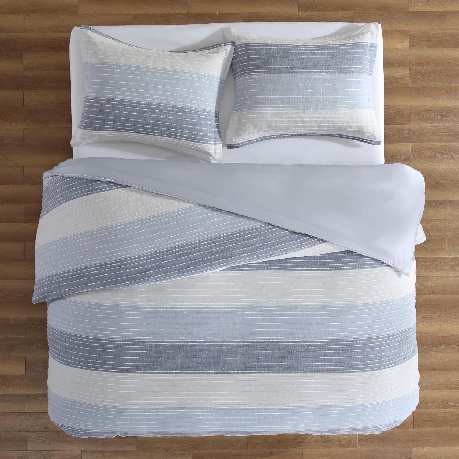 Sand Stripes Blue Duvet Set - Levtex Home