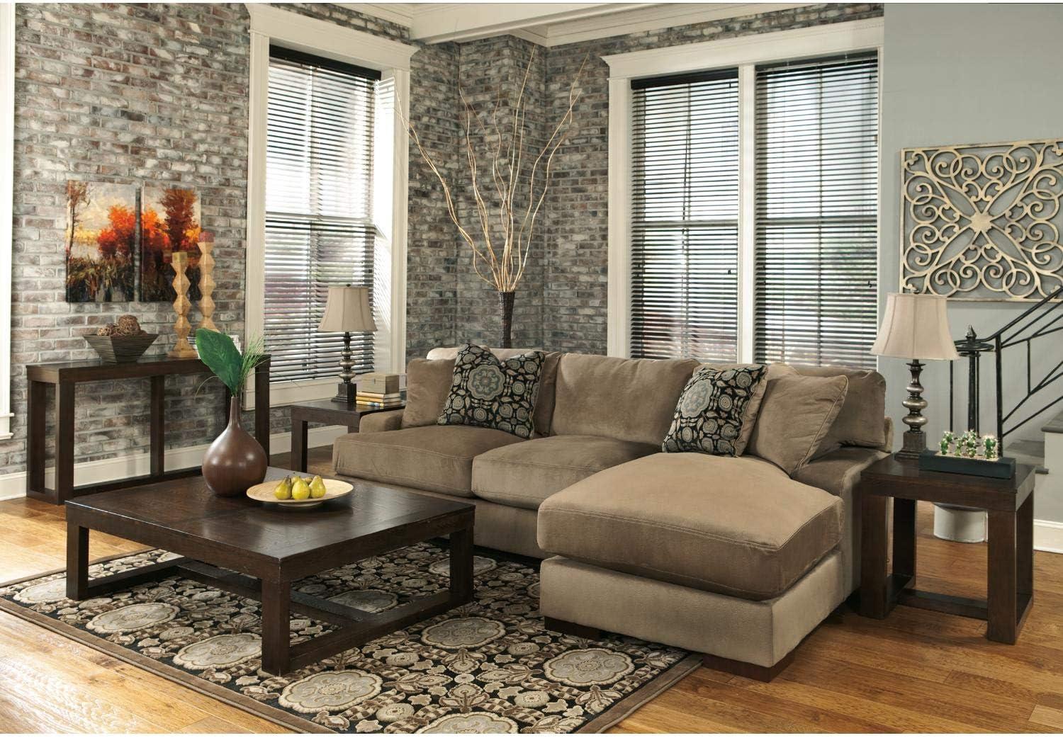 Signature Design by Ashley Contemporary Watson Sofa/Console Table  Dark Brown