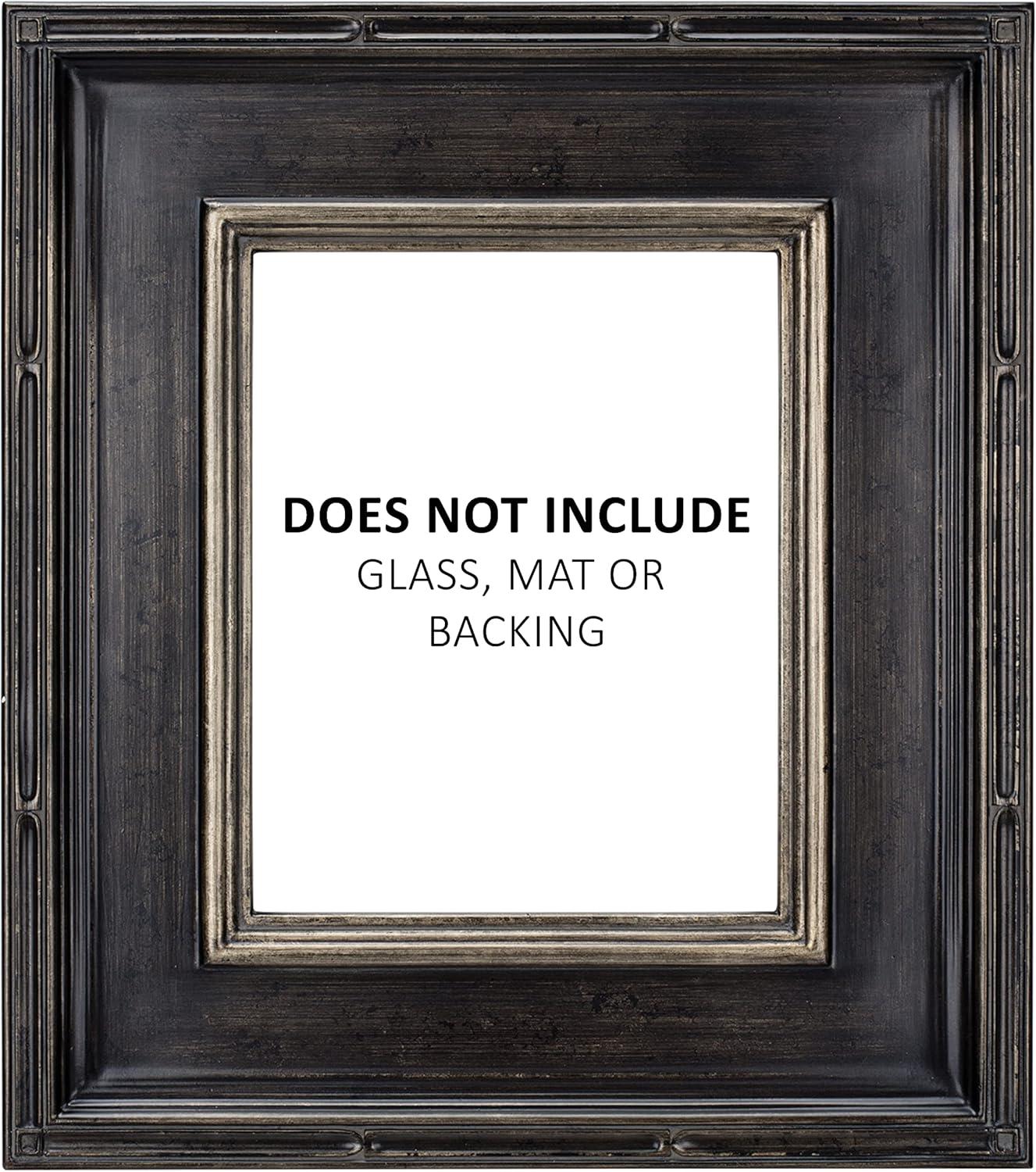 Creative Mark Museum Plein Aire Frame - Antique Black w/ Silver Detail - 11x14