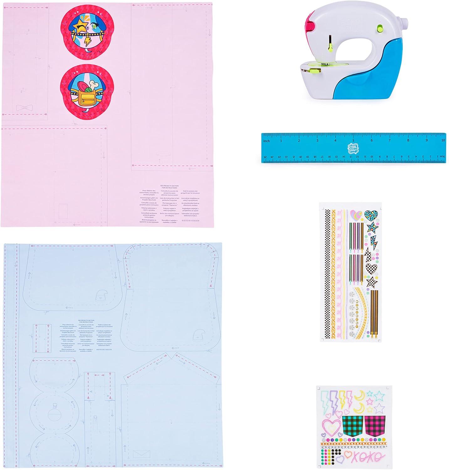 Cool Maker, Exclusive Neon Stitch ‘N Style Fashion Studio, Sews 8 Stylish Projects, Pre-Threaded Sewing Machine Toy, Arts & Crafts Kids Toys for Girls