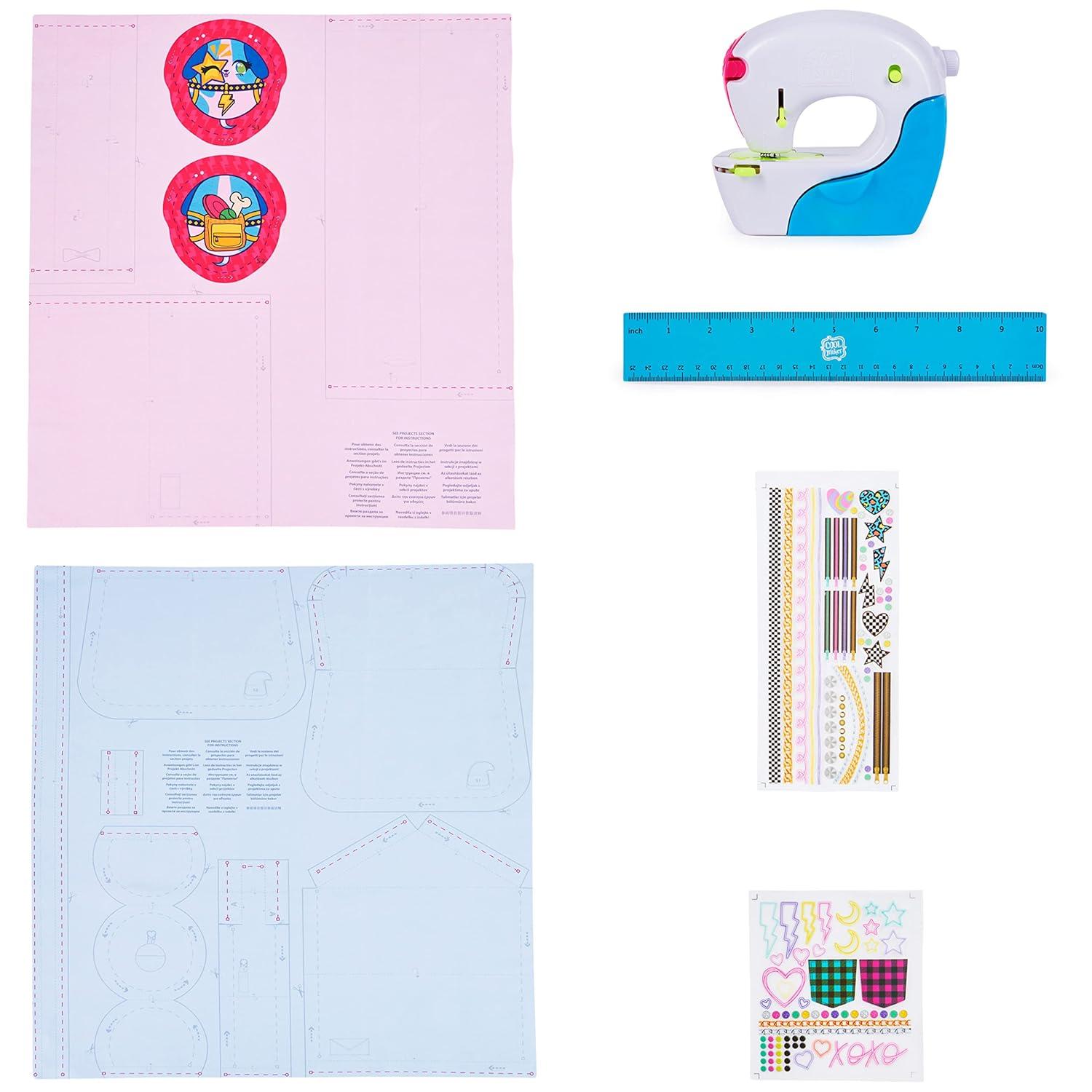 Cool Maker, Exclusive Neon Stitch ‘N Style Fashion Studio, Sews 8 Stylish Projects, Pre-Threaded Sewing Machine Toy, Arts & Crafts Kids Toys for Girls