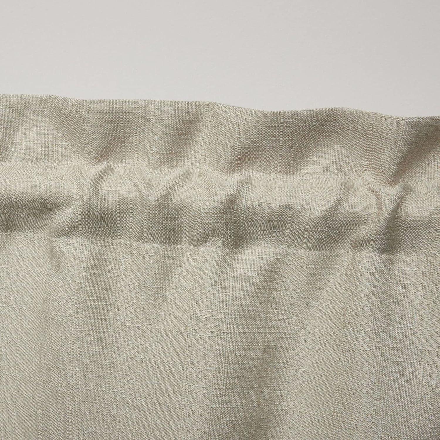 Amalgamated Textiles Exclusive Home Loha Light Filtering Rod Pocket Scalloped Valance